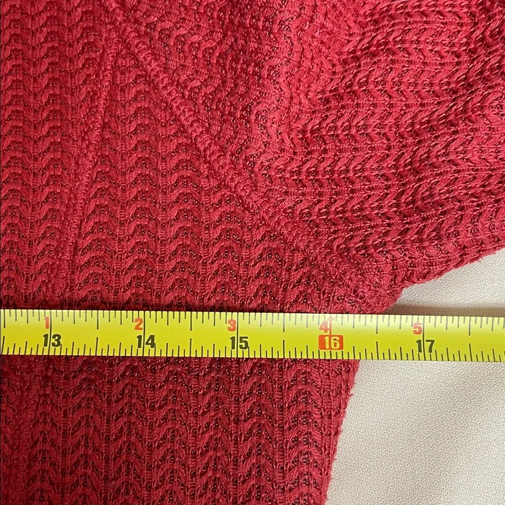 Bench Red Textured Knit Hoodie - Picture 13 of 16